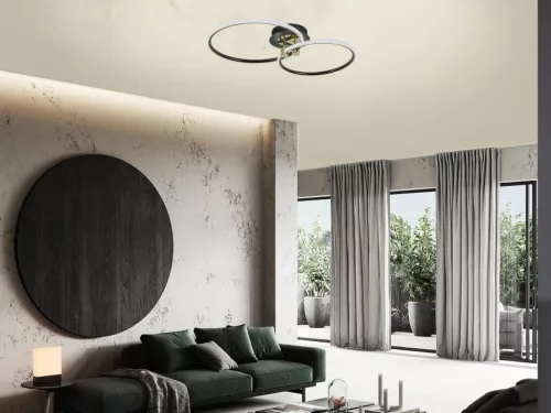 LED dizájn mennyezeti lámpa 48W, 600x350x100 mm, 3000K-6500K, IP20 - TB1300/BG