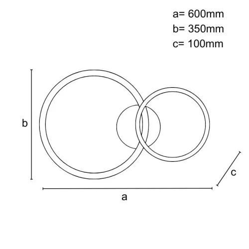 LED dizájn mennyezeti lámpa 48W, 600x350x100 mm, 3000K-6500K, IP20 - TB1300/BG