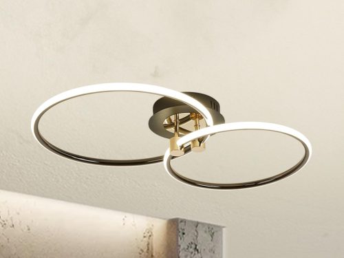 LED dizájn mennyezeti lámpa 48W, 600x350x100 mm, 3000K-6500K, IP20 - TB1300/BG