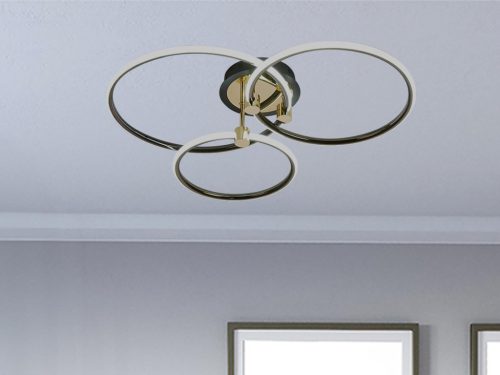 LED dizájn mennyezeti lámpa 64W, 580x500x130 mm, 3000K-6500K, IP20 - TB1301/BG