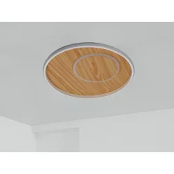   LED dizájn mennyezeti lámpa 65W, 5200lm, 3000-6500K CCT, dimmelhető, RF távirányítóval, IP20 - TB130