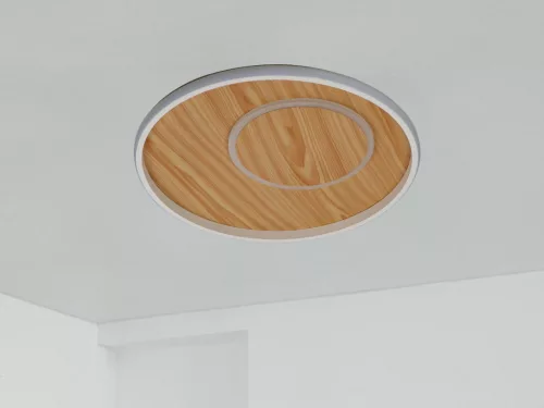 LED dizájn mennyezeti lámpa 65W, 5200lm, 3000-6500K CCT, dimmelhető, RF távirányítóval, IP20 - TB130