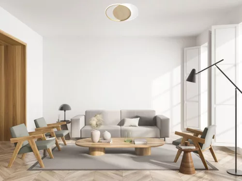 LED dizájn mennyezeti lámpa 60W, 400x505x52 mm, 3000K-6500K, IP20 - TB1303/GW