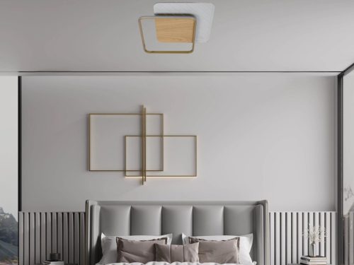 LED dizájn mennyezeti lámpa 60W, 505x505x52 mm, 3000K-6500K, IP20 - TB1304/GW