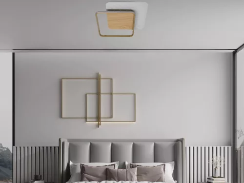 LED dizájn mennyezeti lámpa 60W, 505x505x52 mm, 3000K-6500K, IP20 - TB1304/GW