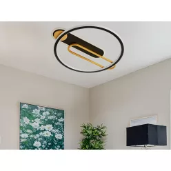   LED dizájn mennyezeti lámpa 60W, 499x450x68 mm, 3000K-6500K, IP20 - TB1306/BG