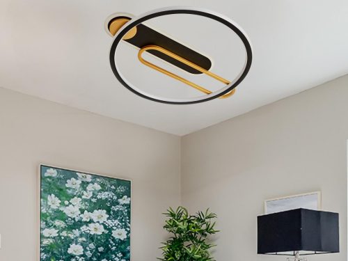 LED dizájn mennyezeti lámpa 60W, 499x450x68 mm, 3000K-6500K, IP20 - TB1306/BG