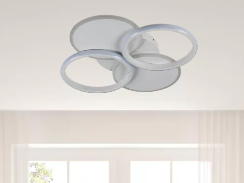 LED dizájn mennyezeti lámpa 70W, 490x65 mm, 3000K-6500K, IP20 - TB1307/W