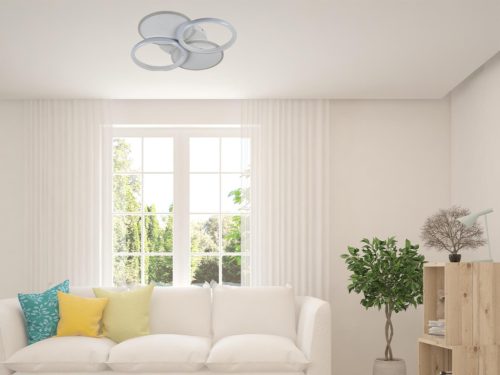 LED dizájn mennyezeti lámpa 70W, 490x65 mm, 3000K-6500K, IP20 - TB1307/W