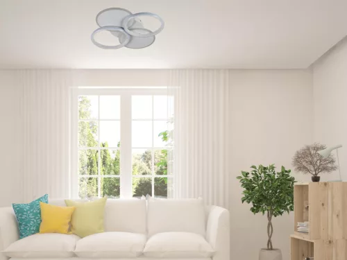 LED dizájn mennyezeti lámpa 70W, 490x65 mm, 3000K-6500K, IP20 - TB1307/W