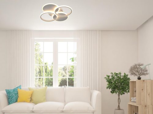 LED dizájn mennyezeti lámpa 70W, 490x65 mm, 3000K-6500K, IP20 - TB1307/W