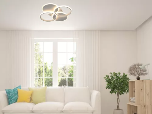 LED dizájn mennyezeti lámpa 70W, 490x65 mm, 3000K-6500K, IP20 - TB1307/W