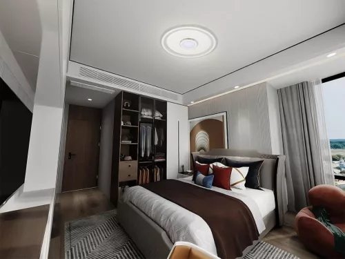 LED dizájn mennyezeti lámpa 90W, 8100 lm, 3000K-6500K, dimmelhető, IP20 - TB1308/W