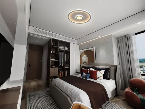 LED dizájn mennyezeti lámpa 90W, 8100 lm, 3000K-6500K, dimmelhető, IP20 - TB1308/W