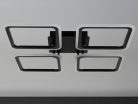 LED négyzet mennyezeti lámpa 95W 550x550x70 mm 3000K-6500K IP20 - TB1312/B