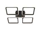 LED négyzet mennyezeti lámpa 95W 550x550x70 mm 3000K-6500K IP20 - TB1312/B