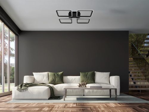 LED négyzet mennyezeti lámpa 95W 550x550x70 mm 3000K-6500K IP20 - TB1312/B