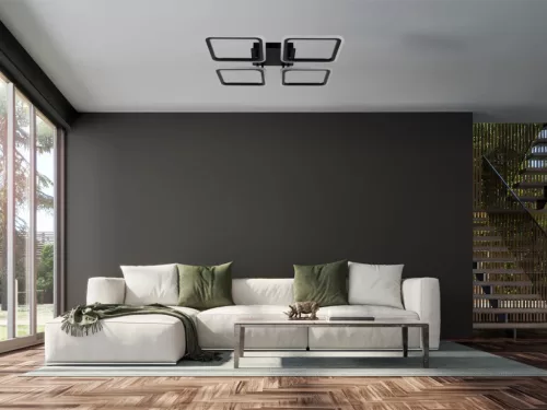 LED négyzet mennyezeti lámpa 95W 550x550x70 mm 3000K-6500K IP20 - TB1312/B