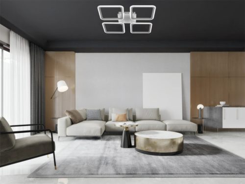 LED négyzet mennyezeti lámpa 95W 550x550x70 mm 3000K-6500K IP20 - TB1312/W