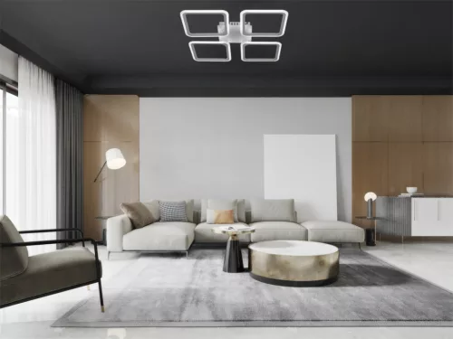 LED négyzet mennyezeti lámpa 95W 550x550x70 mm 3000K-6500K IP20 - TB1312/W