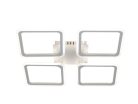 LED négyzet mennyezeti lámpa 95W 550x550x70 mm 3000K-6500K IP20 - TB1312/W