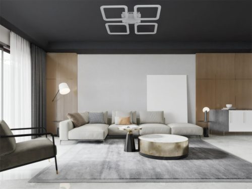LED négyzet mennyezeti lámpa 95W 550x550x70 mm 3000K-6500K IP20 - TB1312/W