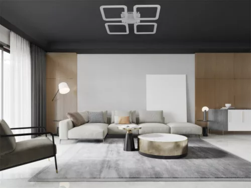 LED négyzet mennyezeti lámpa 95W 550x550x70 mm 3000K-6500K IP20 - TB1312/W