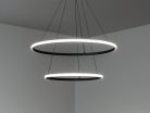 LED kör függesztett lámpa 55W 400+600x1200 mm 3000K-6500K IP20 - TB2301/B