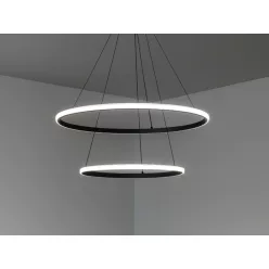   LED kör függesztett lámpa 55W 400+600x1200 mm 3000K-6500K IP20 - TB2301/B