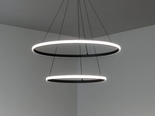 LED kör függesztett lámpa 55W 400+600x1200 mm 3000K-6500K IP20 - TB2301/B