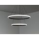 LED kör függesztett lámpa 55W 400+600x1200 mm 3000K-6500K IP20 - TB2301/B