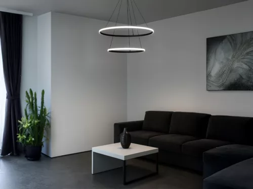 LED kör függesztett lámpa 55W 400+600x1200 mm 3000K-6500K IP20 - TB2301/B