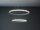 LED kör függesztett lámpa 55W 400+600x1200 mm 3000K-6500K IP20 - TB2301/W