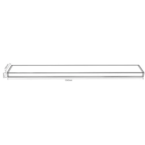 LED Fénycső armatúra 2 x T8 / 1200 mm Fehér IP20 - TL102
