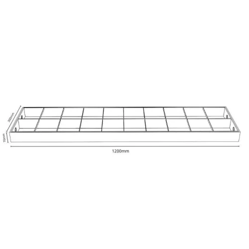 LED fénycső armatúra 2x T8 36W 1200x300x70 mm IP20 - TL303