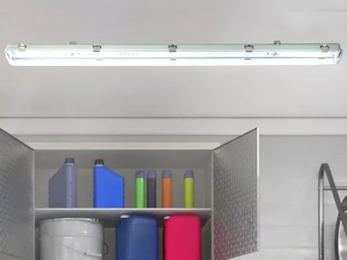LED fénycső armatúra 2x T8 36W 1260x140x100 mm IP65 - TL401