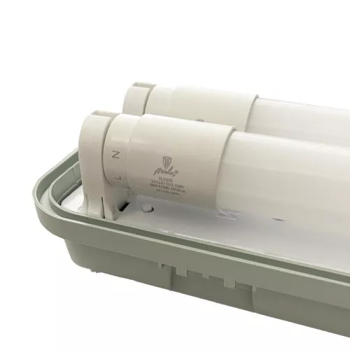 LED fénycső armatúra 2x T8 36W 1260x140x100 mm IP65 - TL401