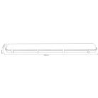 LED Féncső armatúra 2 x T8 / 1200 mm Halványzöld IP65 - TL401