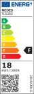 LED fénycső 18W T8, 1200mm, 6500K hideg fehér, G13 foglalat - TLS202/25