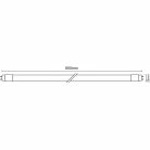LED Fénycső 9W 1350lm Hideg fehér 6500K Opál G13 600mm - TLS301