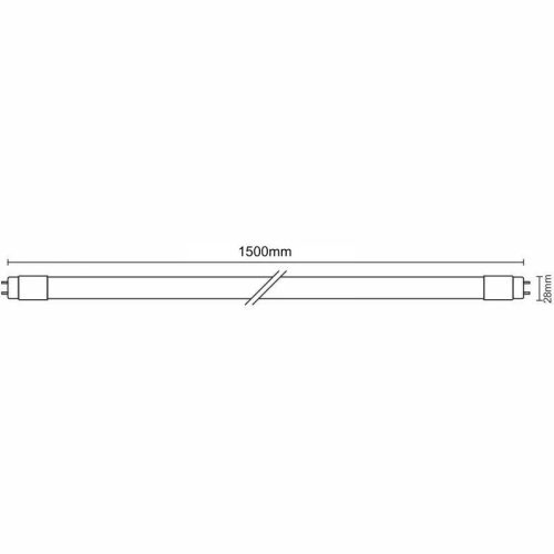 LED Fénycső T8 22W, 1500 mm, 6500K hideg fehér, G13 foglalat - TLS303/25