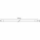 LED fénycső 18W, G13 foglalattal, 2700 lm, 4100K semleges fehér, 1200 mm - TLS322/25