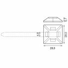 Öntapadós szalagtartó 4,8mm természetes 100db - TMA2828