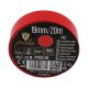Szigetelőszalag 19 mm / 20 m piros PVC - TP1920/RD
