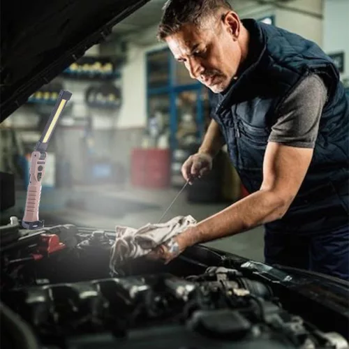 LED tölthető munkalámpa 10W, IPX4, Li-Ion 2000mAh, több fénymód, powerbank, USB-C - WL11R