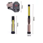 LED tölthető munkalámpa 10W, IPX4, Li-Ion 2000mAh, több fénymód, powerbank, USB-C - WL11R