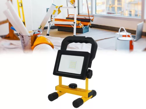 LED Tölthető munkalámpa 10W 800lm IP54 PC/ABS/acél WL20R