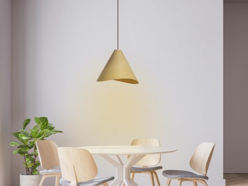 LED függő fa lámpa E27 foglalattal 60W 330x250x1500mm IP20 - WRE011
