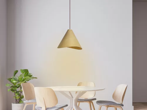 LED függő fa lámpa E27 foglalattal 60W 330x250x1500mm IP20 - WRE011