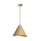 Tömör tölgyfa függőlámpa E27 foglalattal, Ø450x350 mm, max 60W - WRE012